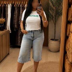 Pantacourt en jean Premium