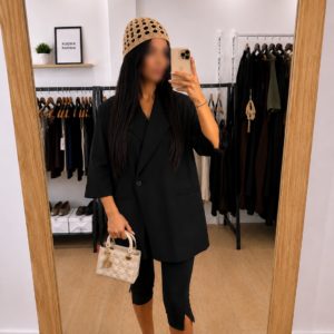 Veste de tailleur, over size noire